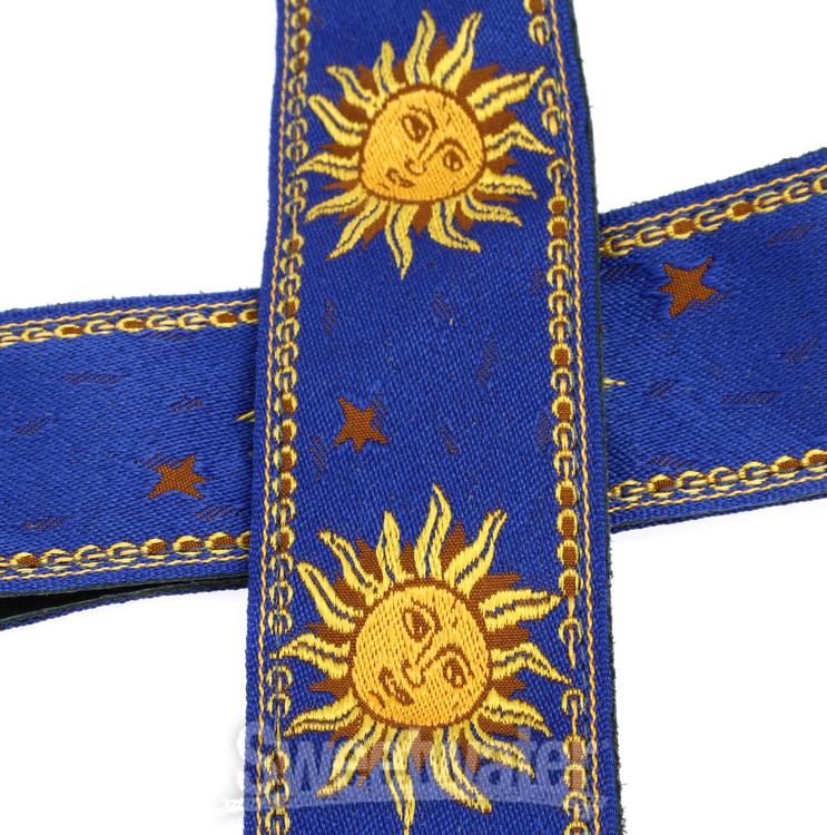 Levy's MPJG '60s Sun Polyester Guitar Strap - Blue | Sweetwater