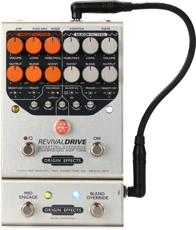 Origin Effects RevivalDRIVE Overdrive Pedal and Revival Footswitch 