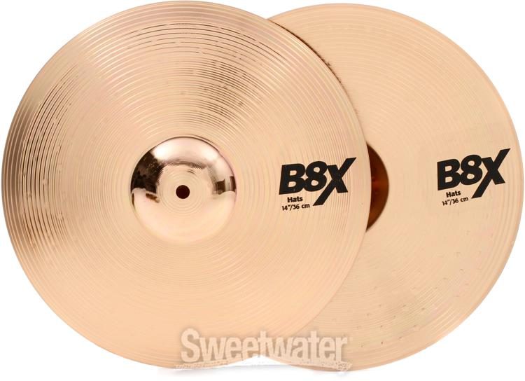 Sabian B8X Performance Cymbal Set - 14/16/20 inch - with Free 14 