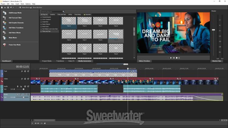 Magix Vegas Movie Studio 17 For Windows Sweetwater