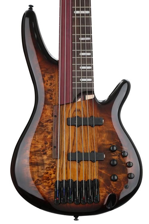 Ibanez SRAS7 7-String Electric Bass Guitar Dragon Eye Burst 