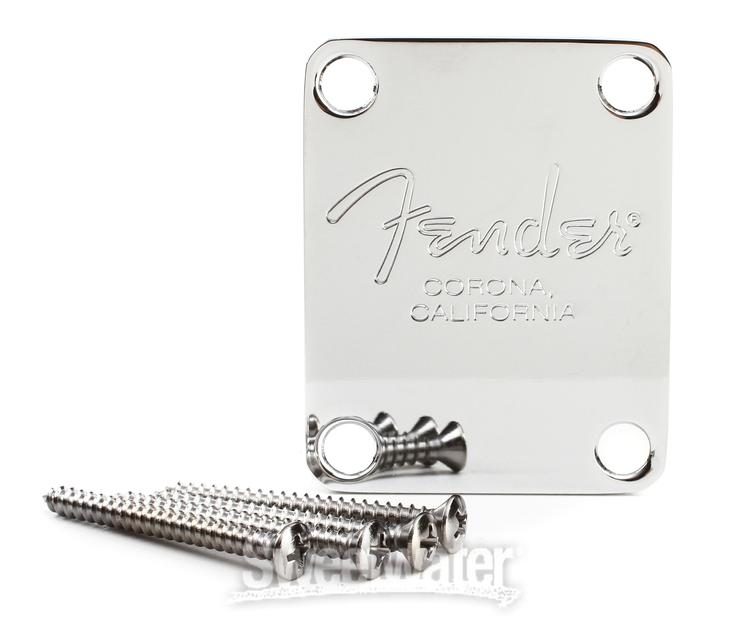 Fender 4-bolt American Series Bass Neck Plate | Sweetwater