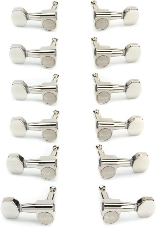 Taylor 12-string Guitar Tuners 1:18 Ratio - Polished Nickel | Sweetwater