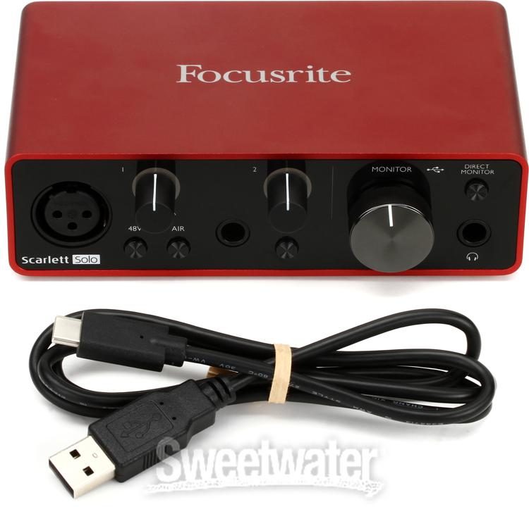 Focusrite Scarlett Solo (3rd Gen) USB Audio Interface with Pro (with original bo