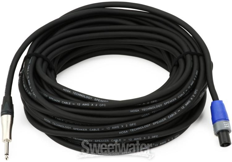 オーディオ機器 スピーカー Hosa SKT-275Q Edge Speaker Cable - Neutrik speakON to 1/4 inch TS 