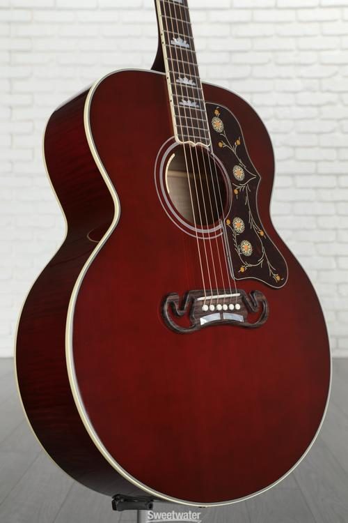 Gibson Acoustic SJ-200 Standard Maple Acoustic Guitar - Wine Red