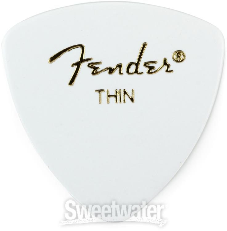 Fender 346 Shape Classic Celluloid Picks - Thin White 12-pack | Sweetwater