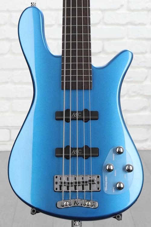 Warwick Rockbass Streamer 5 LX Electric Bass Guitar - Metallic Blue