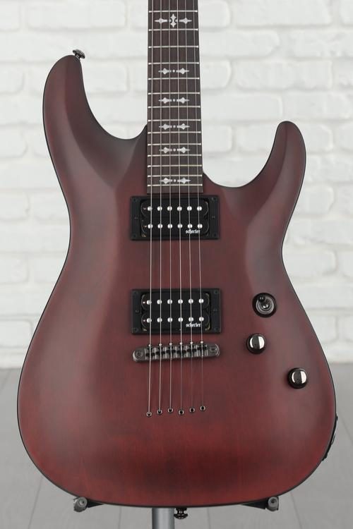 Schecter Omen-6 Electric Guitar - Walnut Satin | Sweetwater