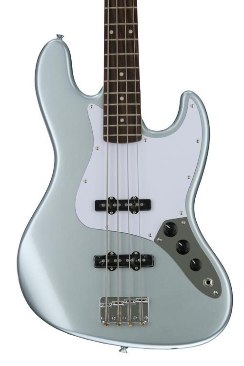 squier affinity jazz bass slick silver