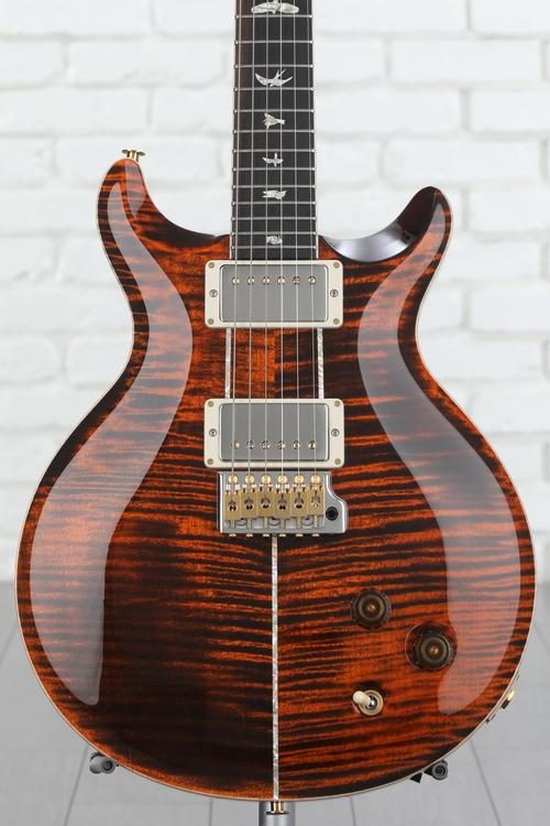 PRS Santana Retro Electric Guitar - Orange Tiger 10-Top