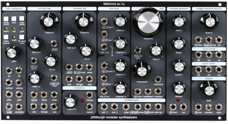 Pittsburgh Modular Lifeforms SV-1B (Black) Module Eurorack Synthesizer  Voice Module