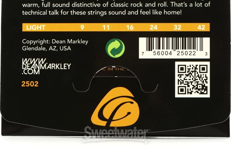 Dean Markley 2502 Signature Series NickelSteel Electric Guitar Strings -  .009-.042 Light | Sweetwater