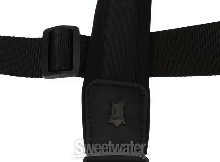 Levy's PM48NP2 Neoprene Guitar Strap - Black | Sweetwater
