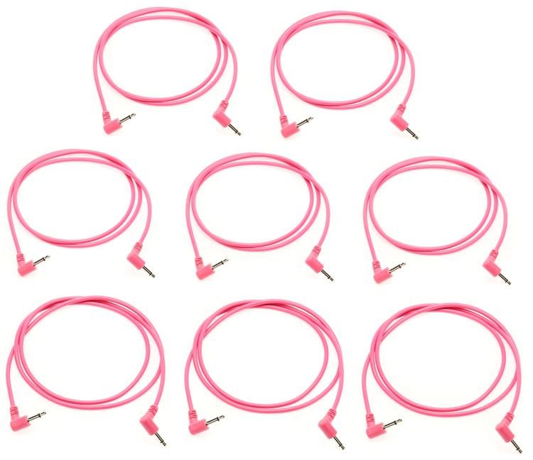 modbap-modular-patch-cables-angled-3-5mm-ts-male-to-angled-3-5mm-ts