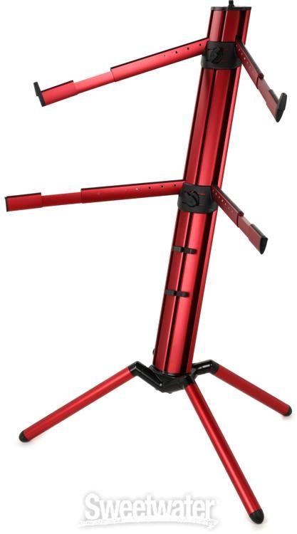 K&M 18860 Spider Pro Keyboard Stand - Red | Sweetwater