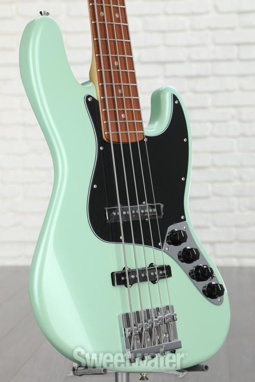 Fender Deluxe Active Jazz Bass V - Surf Pearl with Pau Ferro Fingerboard