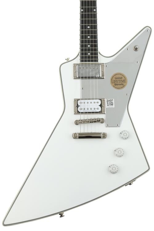 Epiphone Tommy Thayer White Lightning Explorer Metallic Epiphone Tommy Thayer White Lightning Explorer Metallic Solidbody Electric