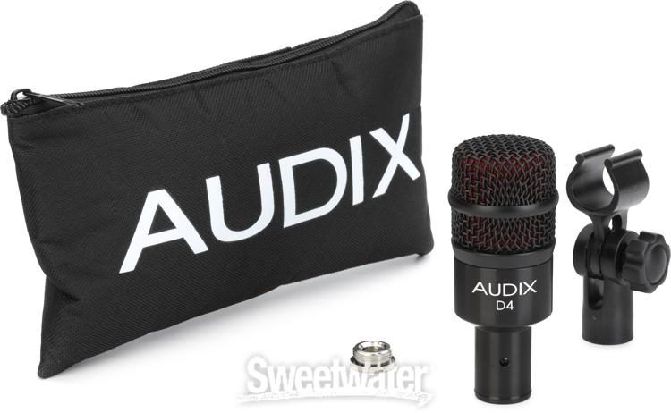 Audix D4 Dynamic Microphone Renewed Hyper-Cardioid 