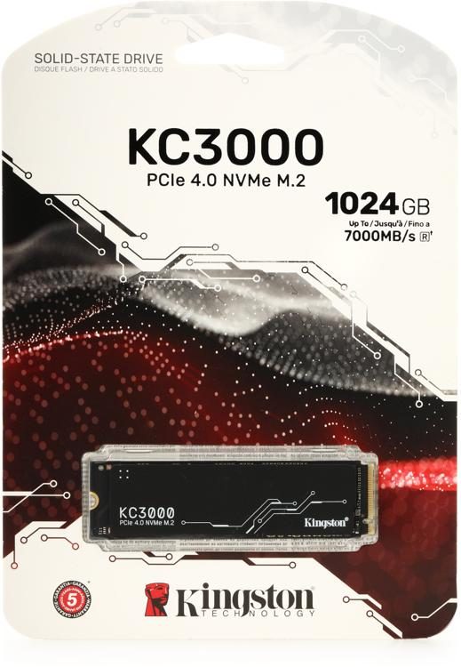 Kingston KC3000 PCIe 4.0 M.2 1TB Solid-state Drive | Sweetwater