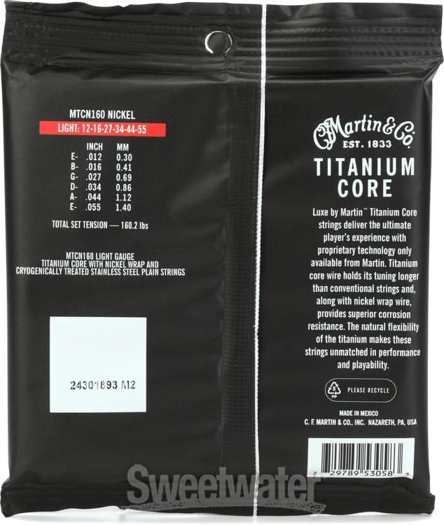 martin titanium core acoustic guitar strings