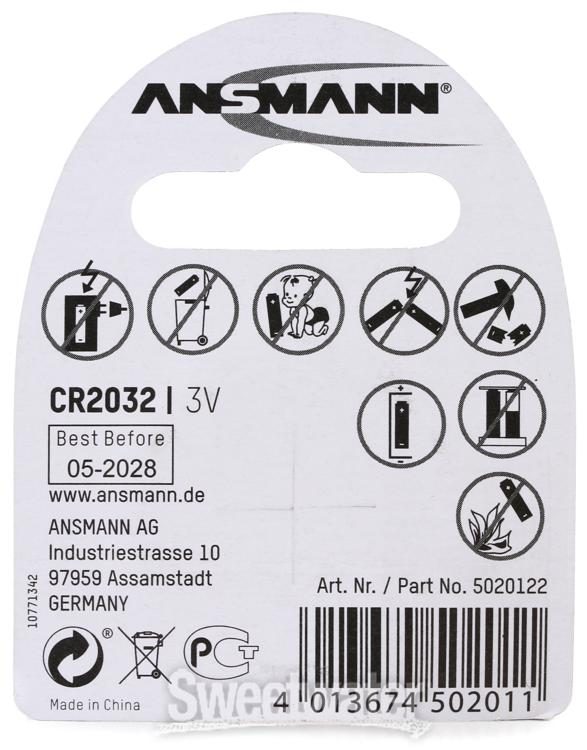 ANSMANN Ansmann CR2032 10er Pack Kit batterie a bottone CR 2032 Litio 3 V 1516-0105-590 