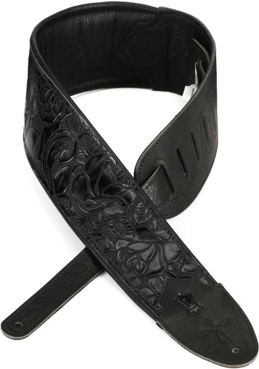 Levy's M4WP-007 Garment Leather Guitar Strap - Black | Sweetwater