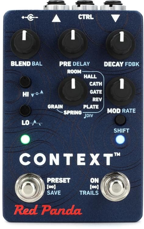 Samarbejde Rationel Medic Red Panda Context 2 Reverb Effects Pedal | Sweetwater