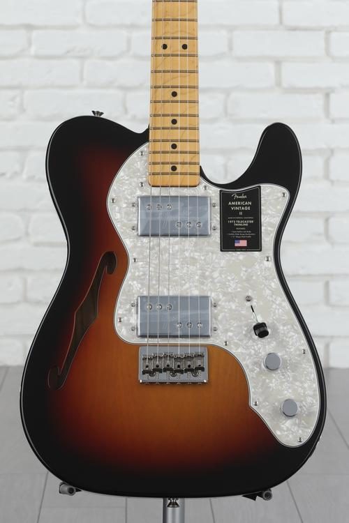 Fender American Vintage II 1972 Telecaster Thinline Electric Guitar -  3-color Sunburst