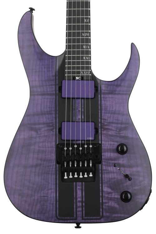 Schecter Banshee Gt 6 Fr Electric Guitar Satin Trans Purple Sweetwater