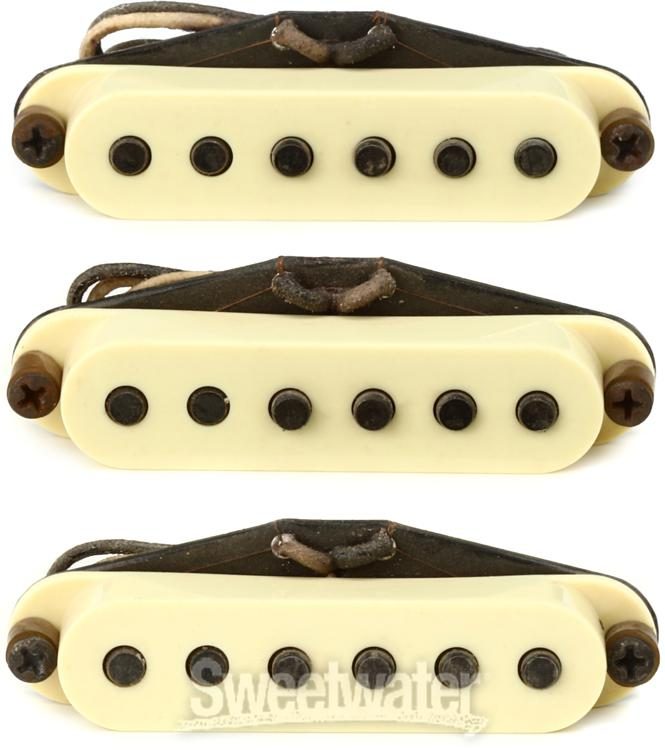 Seymour Duncan Antiquity Texas Hot Strat Single Coil 3-piece Pickup Set -  Aged White