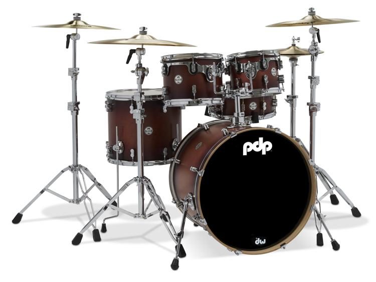 PDP Concept Maple Shell Pack - 5-piece - Satin Tobacco Burst | Sweetwater