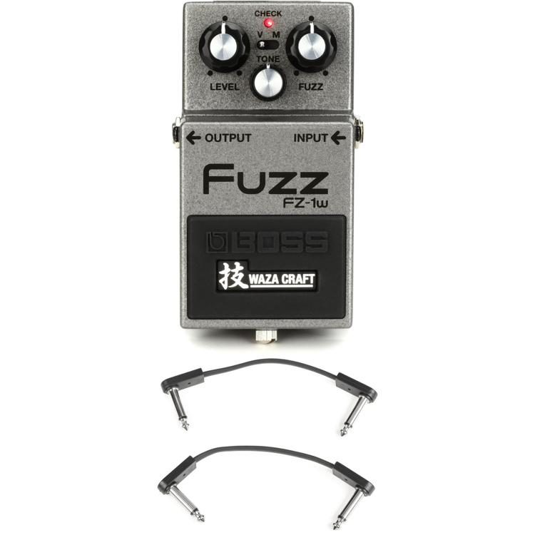 Boss FZ-1W Waza Craft Fuzz Pedal with 3 Patch Cables