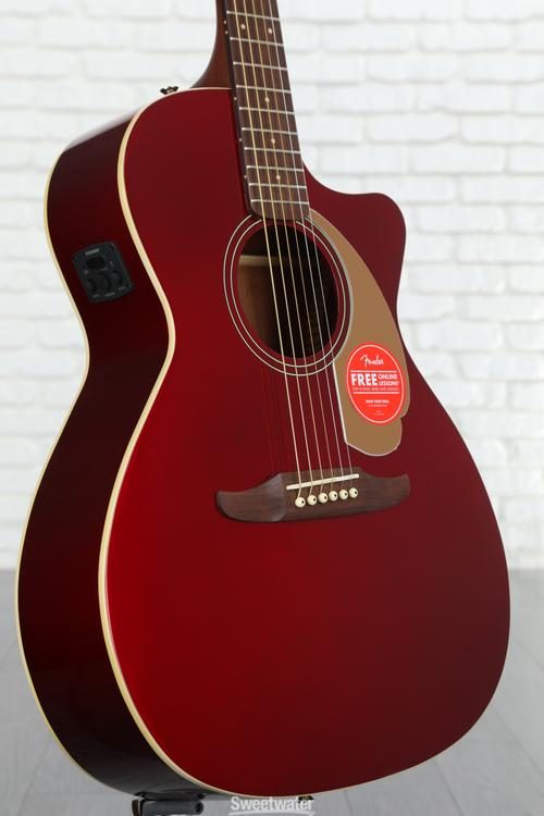Fender Fender Newporter Player Acoustic-electric Guitar - Candy Apple Red |