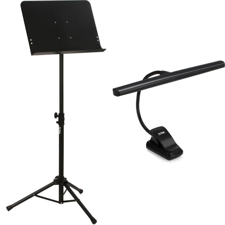 OnStage SM7211B Music Stand and USB Rechargeable Orchestra Light