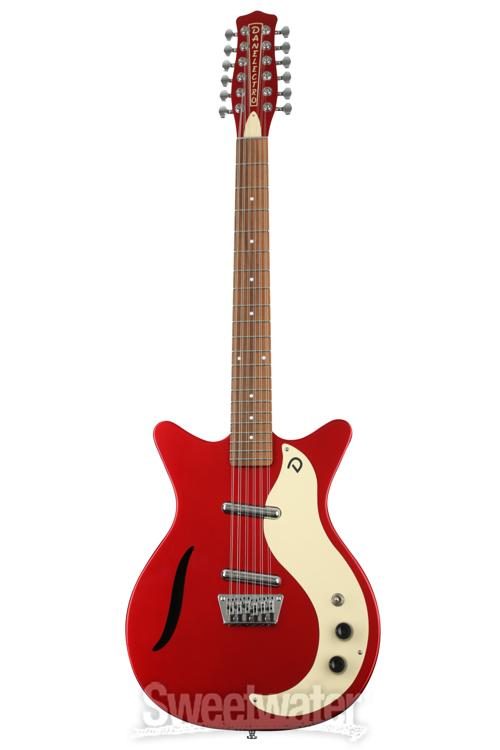 Danelectro Vintage 12 String Electric Guitar - Red Metallic 
