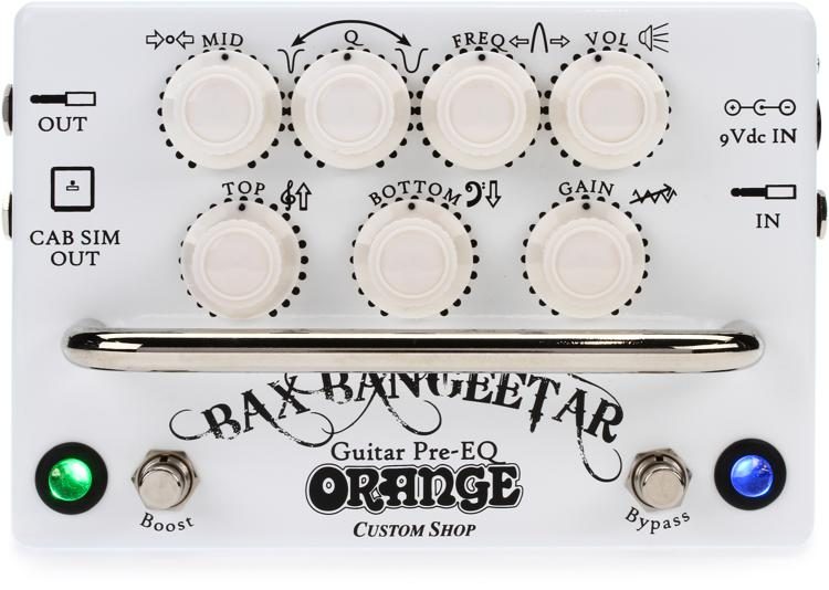 Orange Bax Bangeetar Guitar Pre-EQ Pedal - White