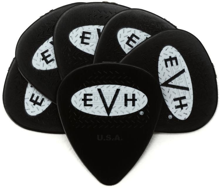EVH Eddie Van Halen Signature Guitar Picks - Black .60mm 6-pack | Sweetwater