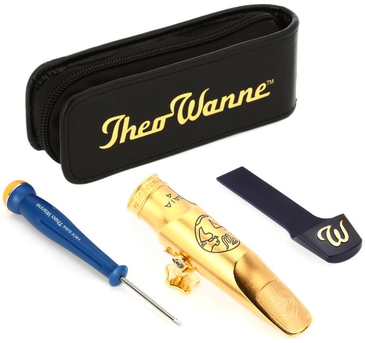 Theo Wanne GA4-TG7S Gaia Tenor Saxophone Mouthpiece 7* Gold-plated  Sweetwater