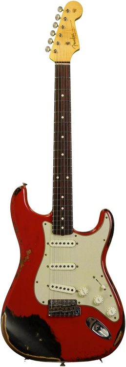 Fender Shop Sweetwater "Sweet '60s" Stratocaster - Rod Red over Black Heavy Relic