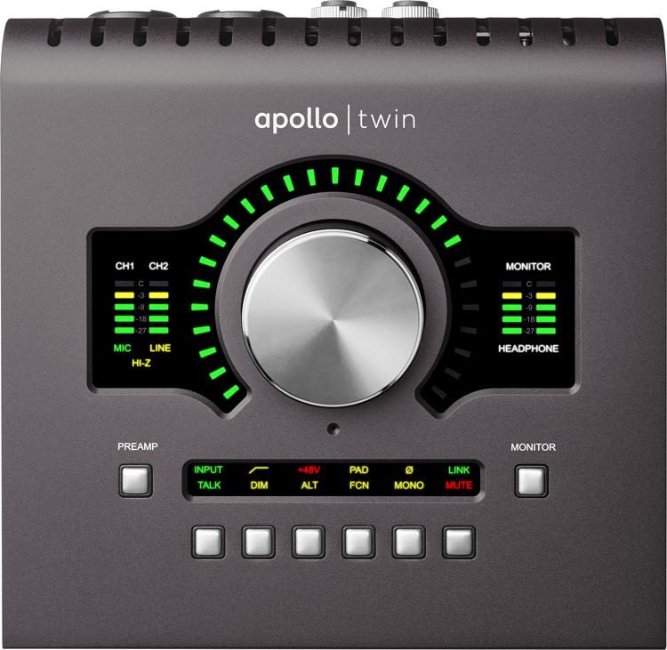 Universal Audio Apollo Twin Mkii Duo 10x6 Thunderbolt Audio Interface With Uad Dsp Sweetwater