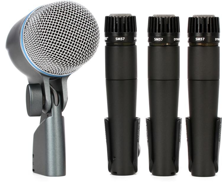 Grote hoeveelheid Purper bedelaar Shure DMK57-52 Drum Microphone Kit | Sweetwater