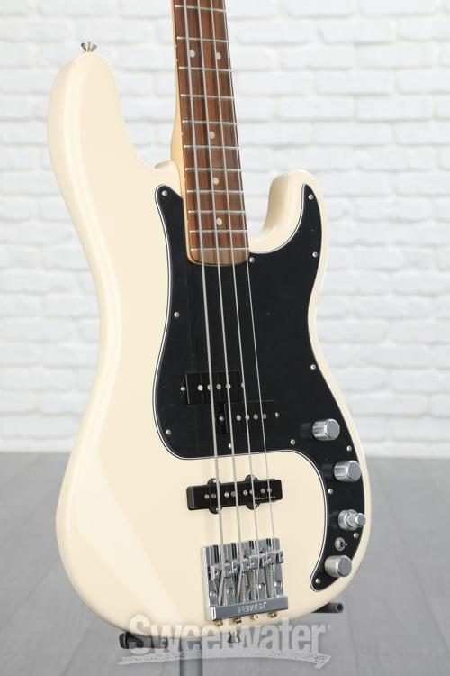Fender Deluxe Active Precision Bass Special - Olympic White with Pau Ferro  Fingerboard