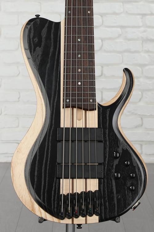Ibanez Bass Workshop BTB866SC 6-string Bass Guitar - Weathered Black Low  Gloss