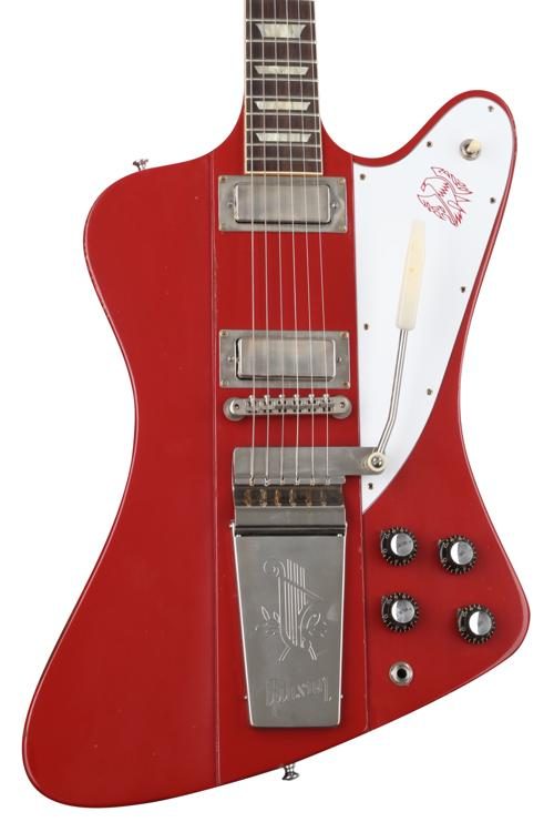 dechifrere Strømcelle panel Gibson Custom 1963 Firebird V w/ Maestro Vibrola Electric Guitar - Murphy  Lab Light Aged Cardinal Red | Sweetwater