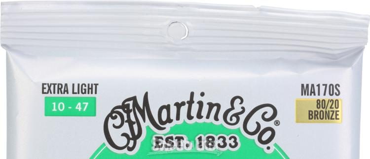 MARTIN&CO MA170S Authentic Acoustic Marquis® Silked Guitar Strings 10-47 Extra