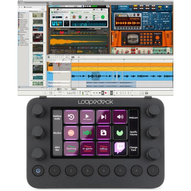 Reason Studios Reason 12 (Download) and Loupedeck Live Interface Bundle  Sweetwater