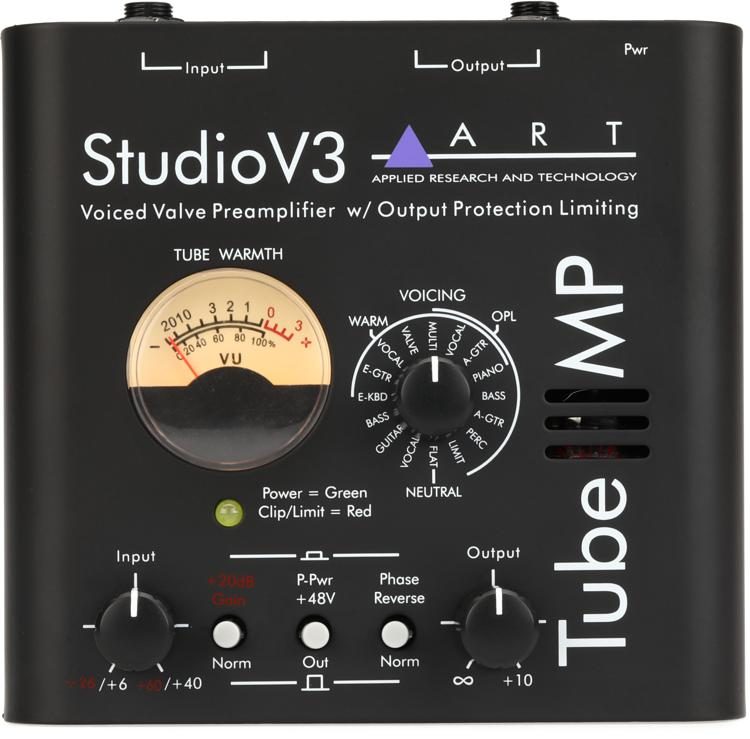 obturador Industrializar Pescador ART Tube MP Studio V3 Tube Microphone Preamp | Sweetwater