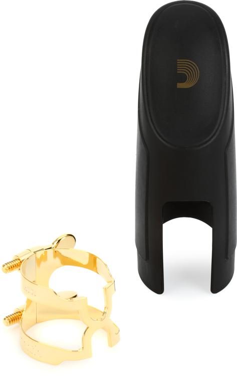 Baritone Sax for Selmer-style Mouthpieces Gold-plated H-Ligature & Cap 