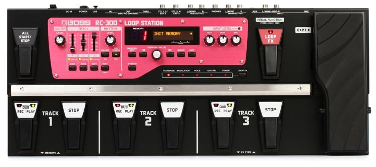 Boss RC-300 Loop Station 3-track Looper Pedal | Sweetwater